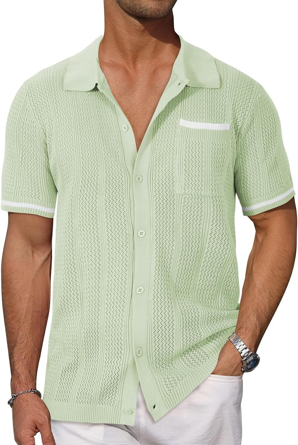 Lucente Bianco Casual Shirt