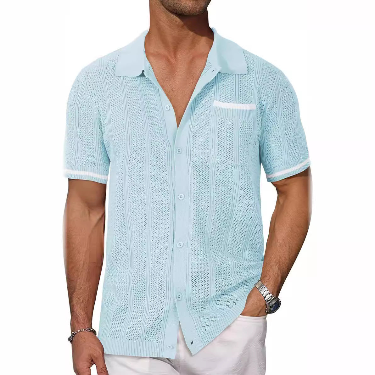 Lucente Bianco Casual Shirt